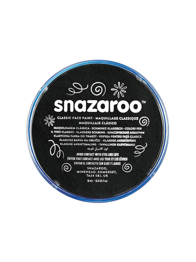 Snazaroo Classic Face Paint - Black (18ml)