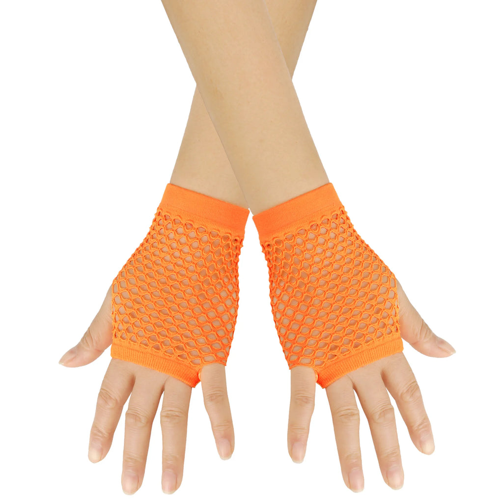 Fingerless Fishnet Gloves for Party Dance and Costume