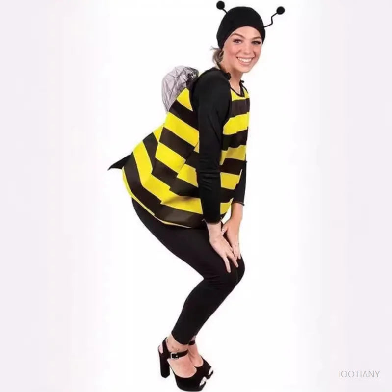 2025 Halloween Baby Gift Children's Bee Cosplay Costume Carnival Costume Boy Girl Cute Insect Dress Stage Performance Jumpsuit