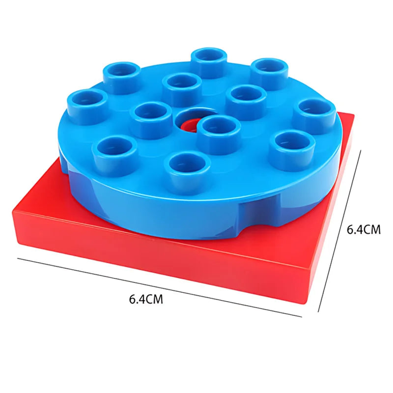Big Building Blocks Construction Traffic Machinery Creativity Car Accessories Crane Excavator Bricks Toys For Children Baby Gift
