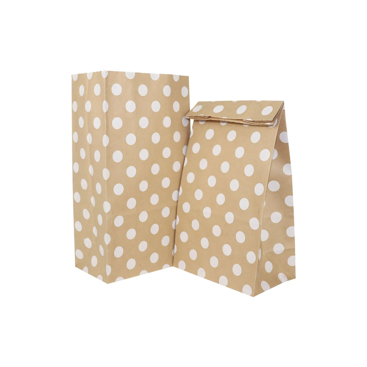 6/12/24pcs Mixed Style Kraft Craft Paper Bags Wave Dot Candy Cookie Packaging Bag Birthday Party Supplies Wedding Guest Gift Bag