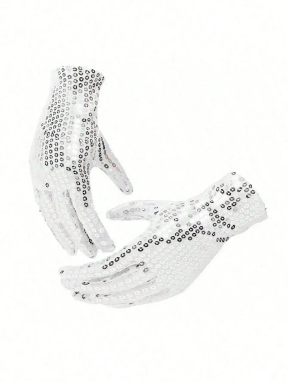 Sequin Fedora Hat Gloves and Aviator Sunglasses Costume Set