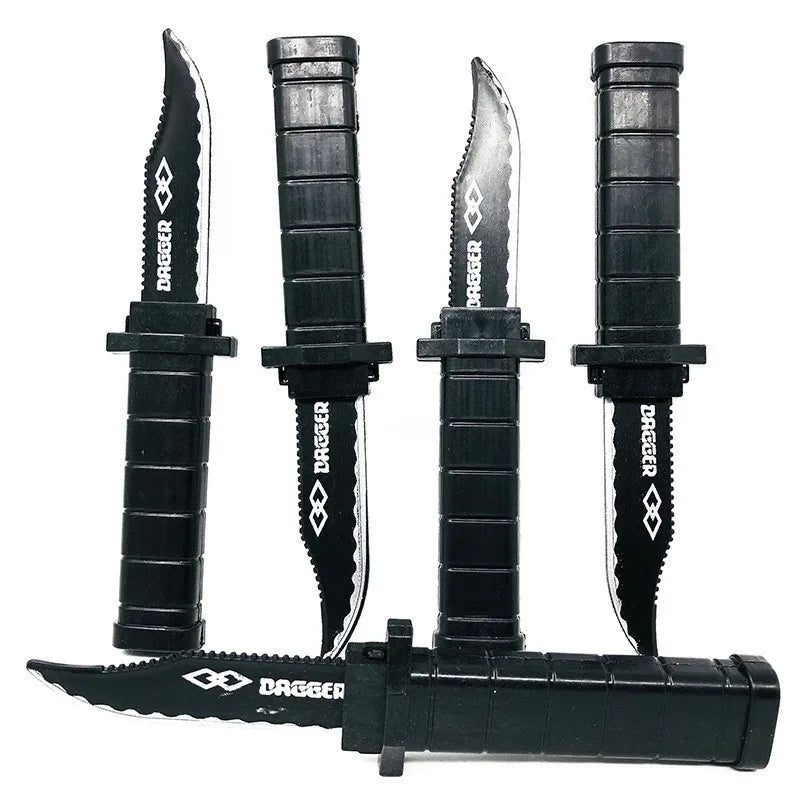 Adults Props Toys Joke Magic Plastic Retractable Knife Joke Prank Props Knife Scary Trick Fake Blade Funny Surprised Gift