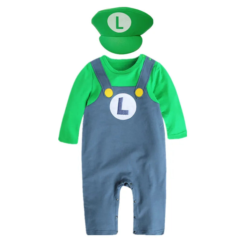 Baby Boy Red Hooded Fleece Bodysuit Long Sleeve Costume