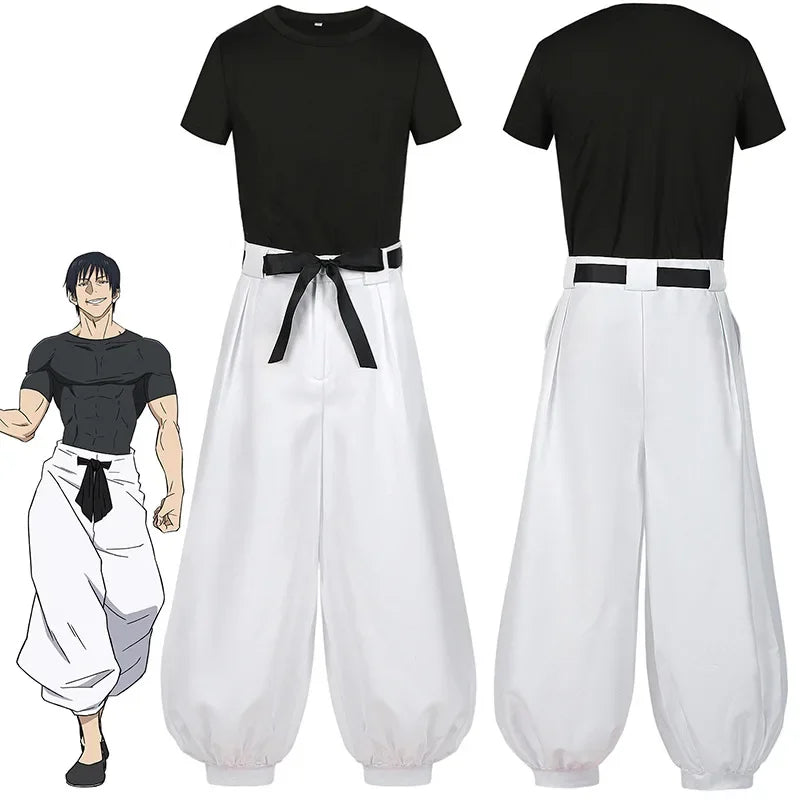 Men’s Anime-Inspired Cosplay Costume Set with Wig