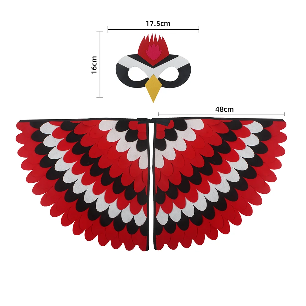 Owl Wings Costume Cape with Matching Animal Mask