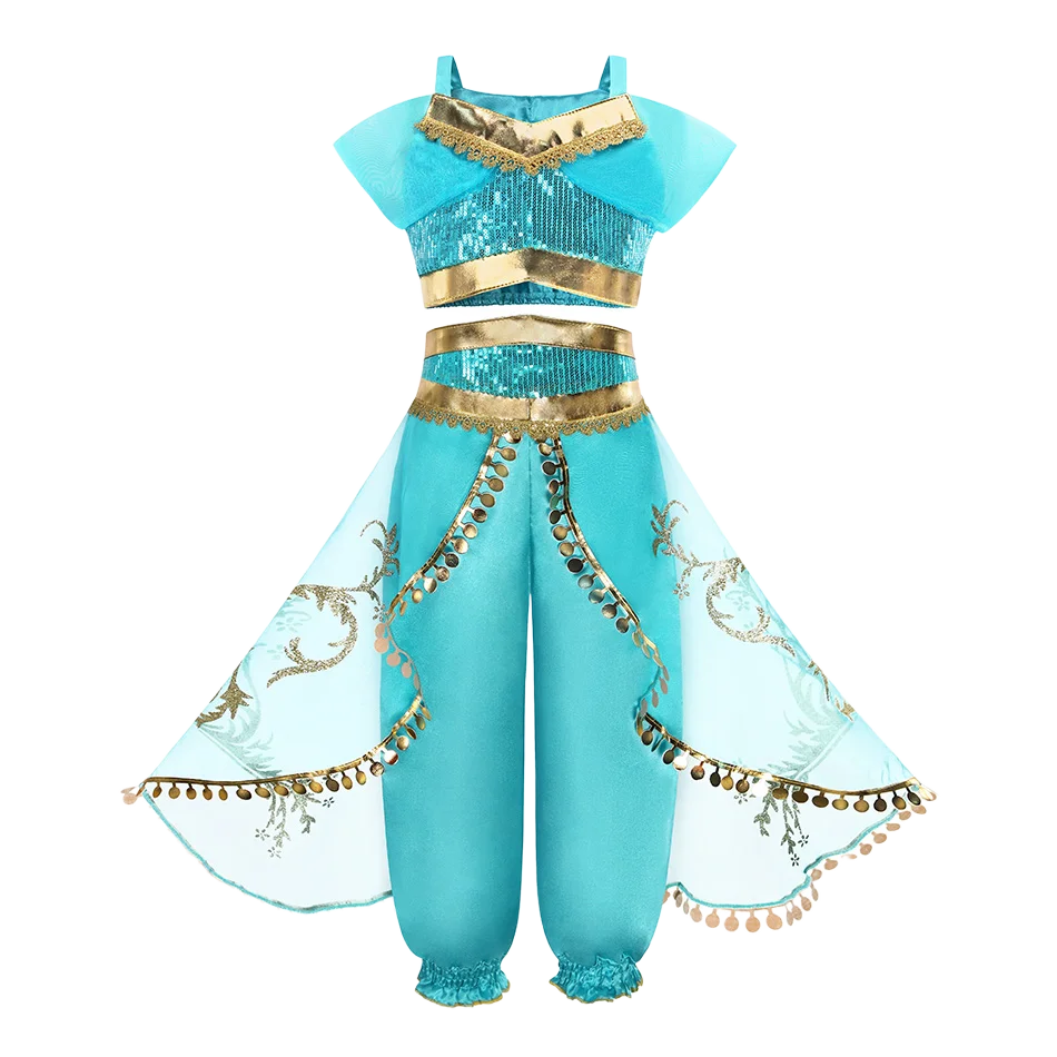 Girls Princess Costume Dress for Christmas, Carnival and Parties