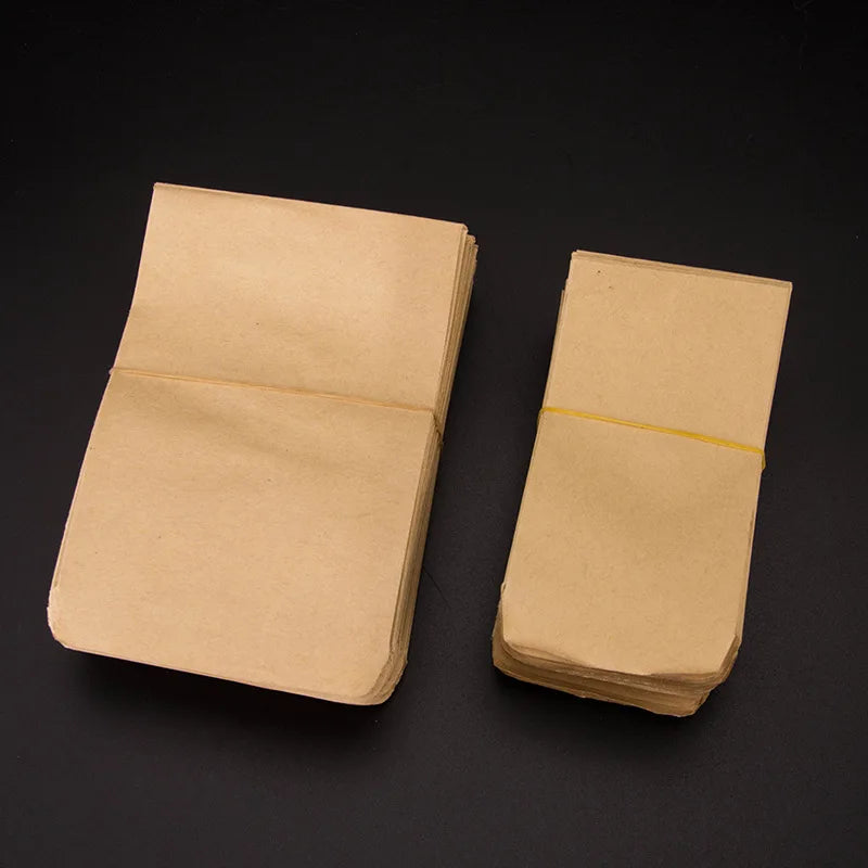100pcs/lot 6x10cm Kraft Paper Bag Mini Envelope Gift Candy Bags Snack Baking Seed Package Supplies Gift Wrap Glue Box Wholesale