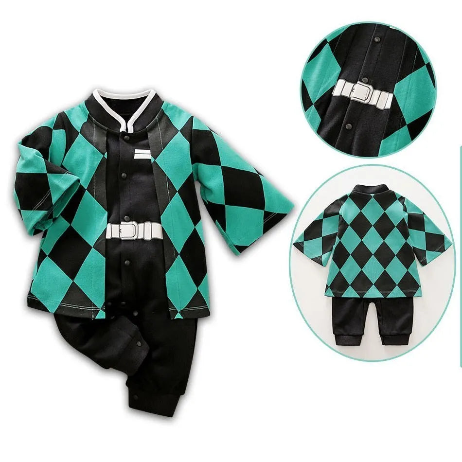 Anime Inspired Baby Cosplay Romper, 0 to 18 Months, Long Sleeve