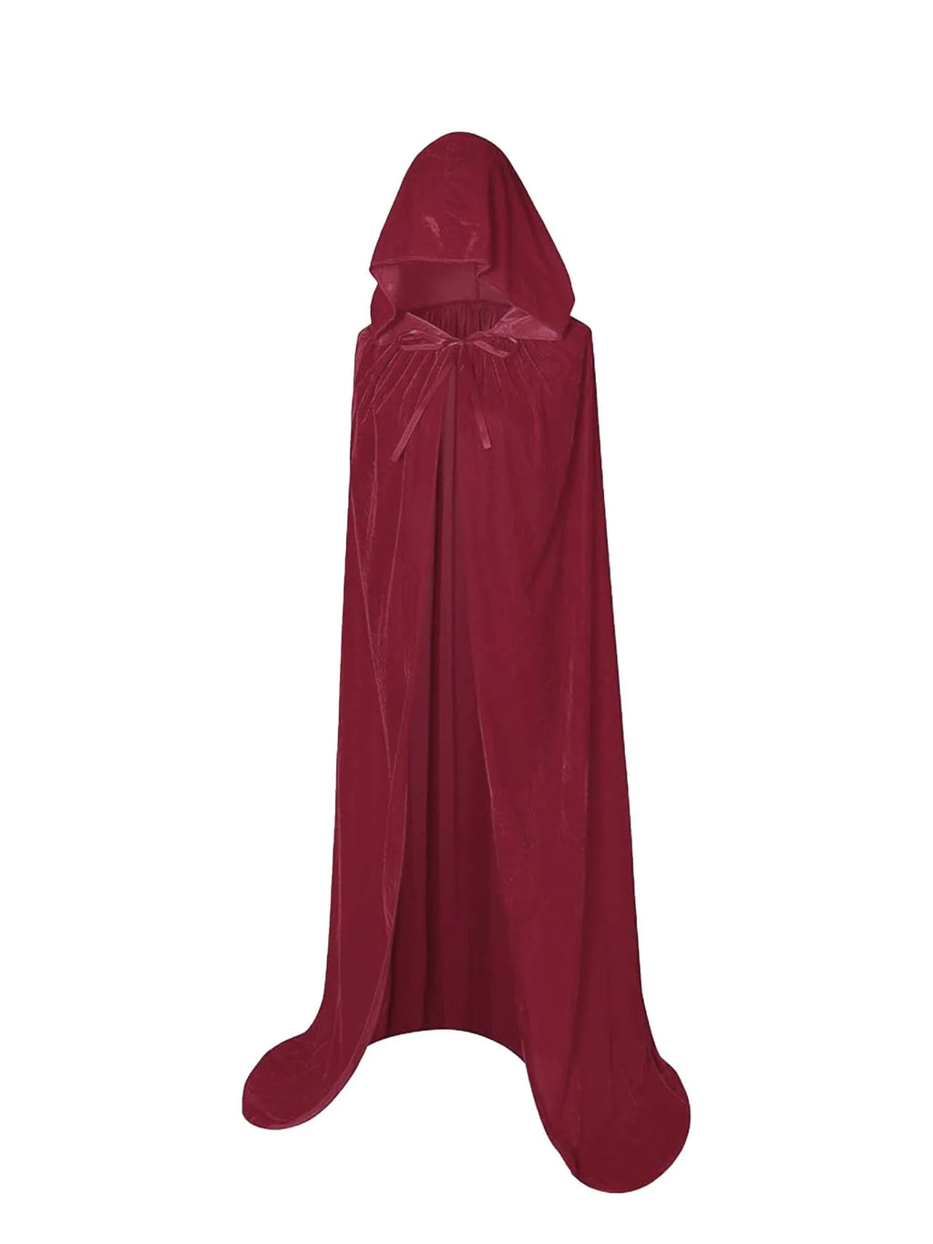 Halloween Pleuche Velvet Cloak Cape Hooded Medieval Costume Witch Wicca Vampire Halloween Cosplay Costume Cape for Christmas