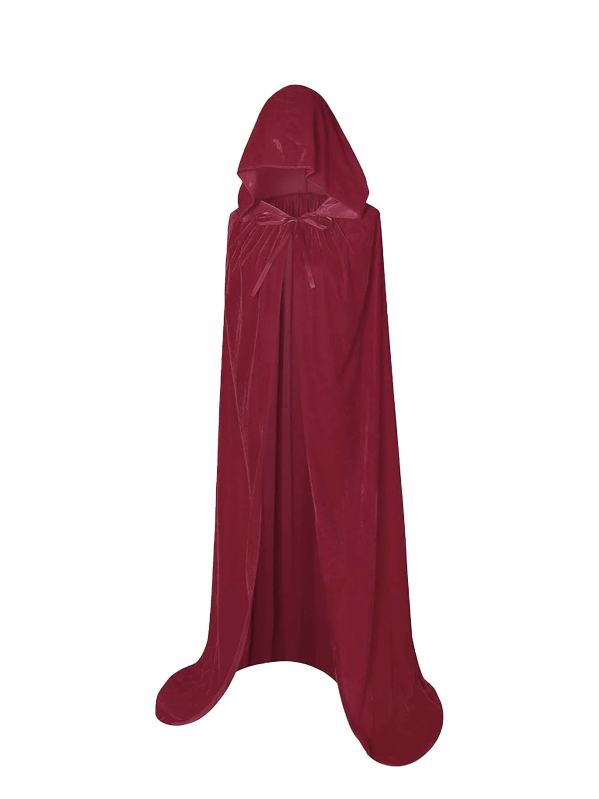 Halloween Pleuche Velvet Cloak Cape Hooded Medieval Costume Witch Wicca Vampire Halloween Cosplay Costume Cape for Christmas