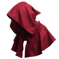 Black Hooded Halloween Cape Cloak for Cosplay & Parties