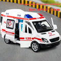 1:32 Mini Car Model Diecast Gifts Ambulance Fire-Truck Policecar Model Sound And Light Vehicle Simulation Collection Toys