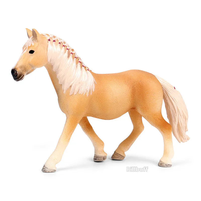 DIY Horse Race Model Horseman Farm Animal Figurines Action & Toy Figures ABS Emulation Toys for Children Christmas Birthday Gift