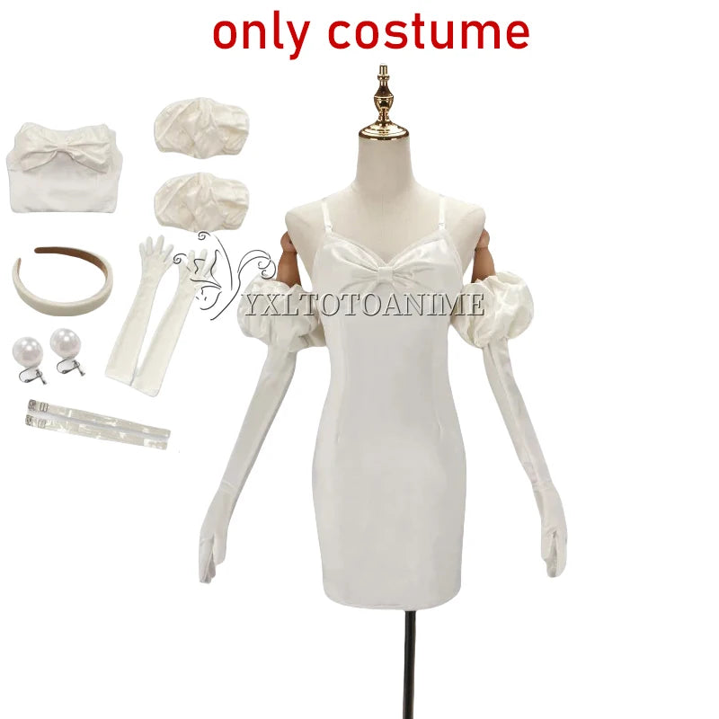 Dark Blue Anime-Inspired Cosplay Dress Wig Set