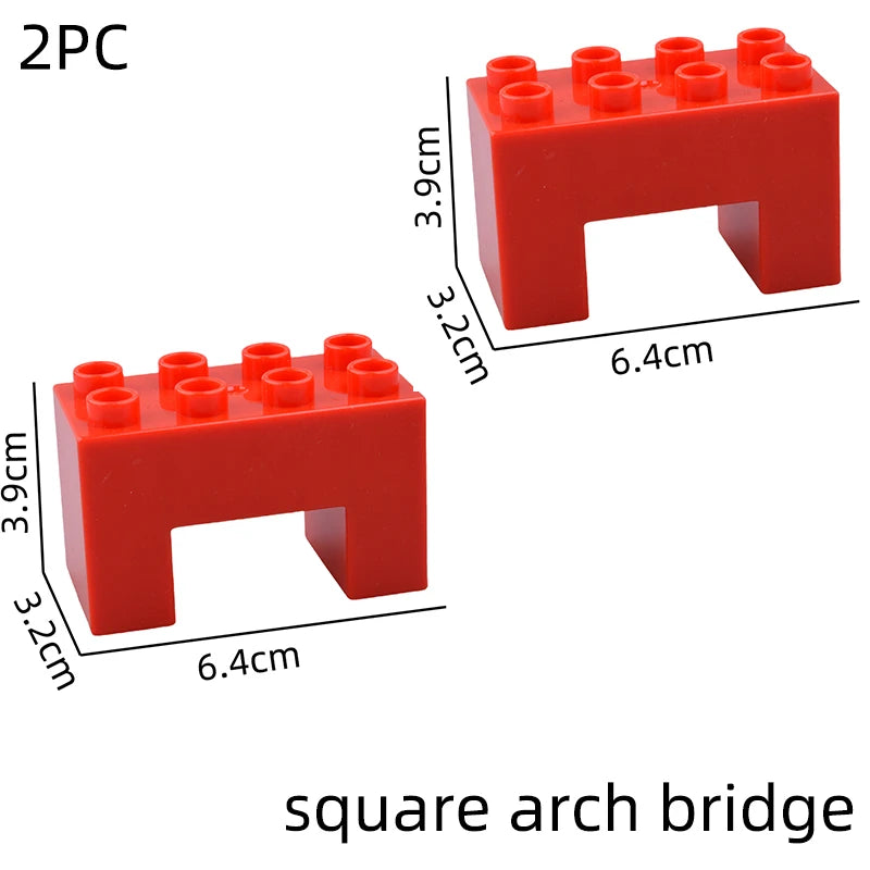 Big building blocks house accessory parts roof window wall construction assemble  bricks educational toys for children gift
