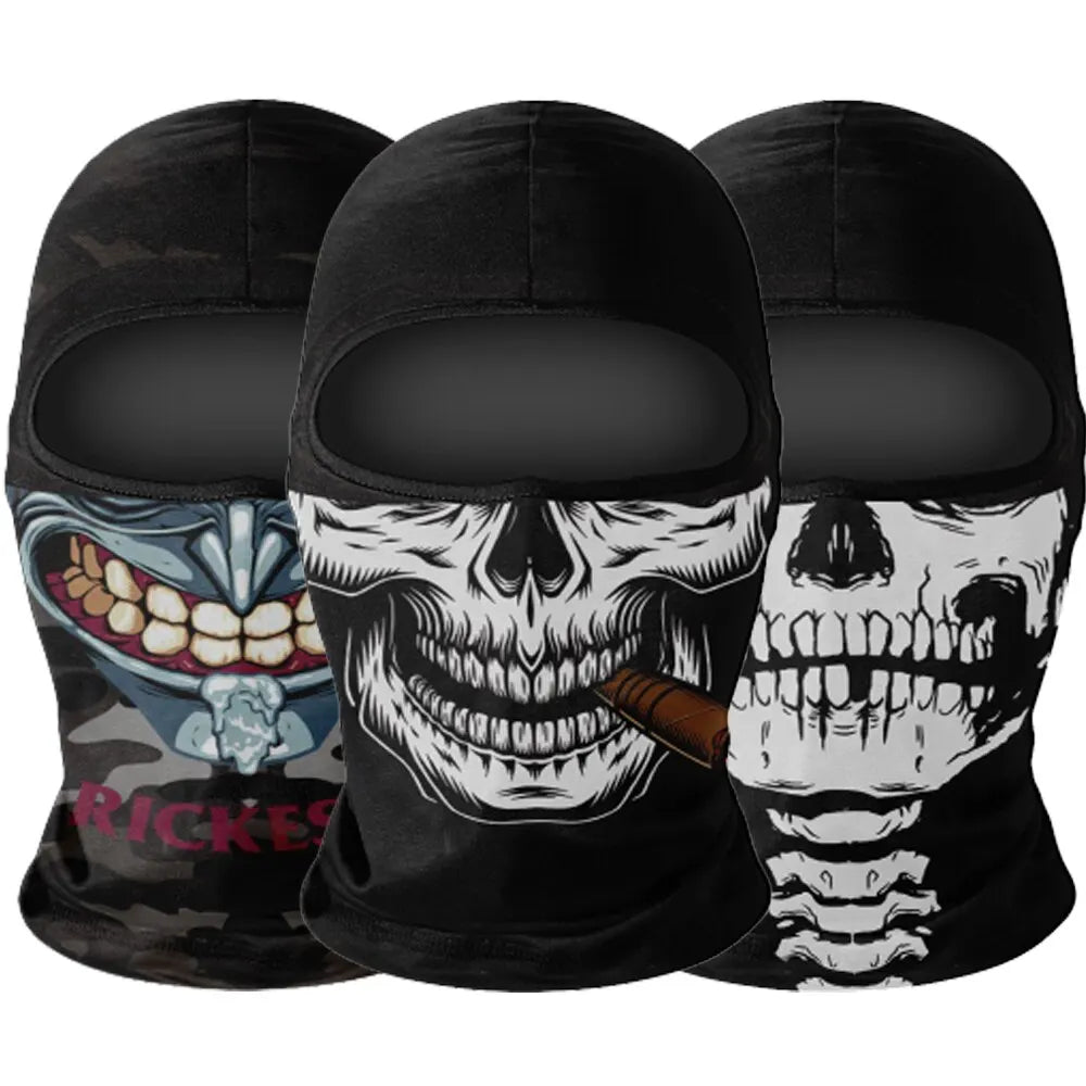 Skull Balaclava Mask Windproof Outdoor Costume Headwear