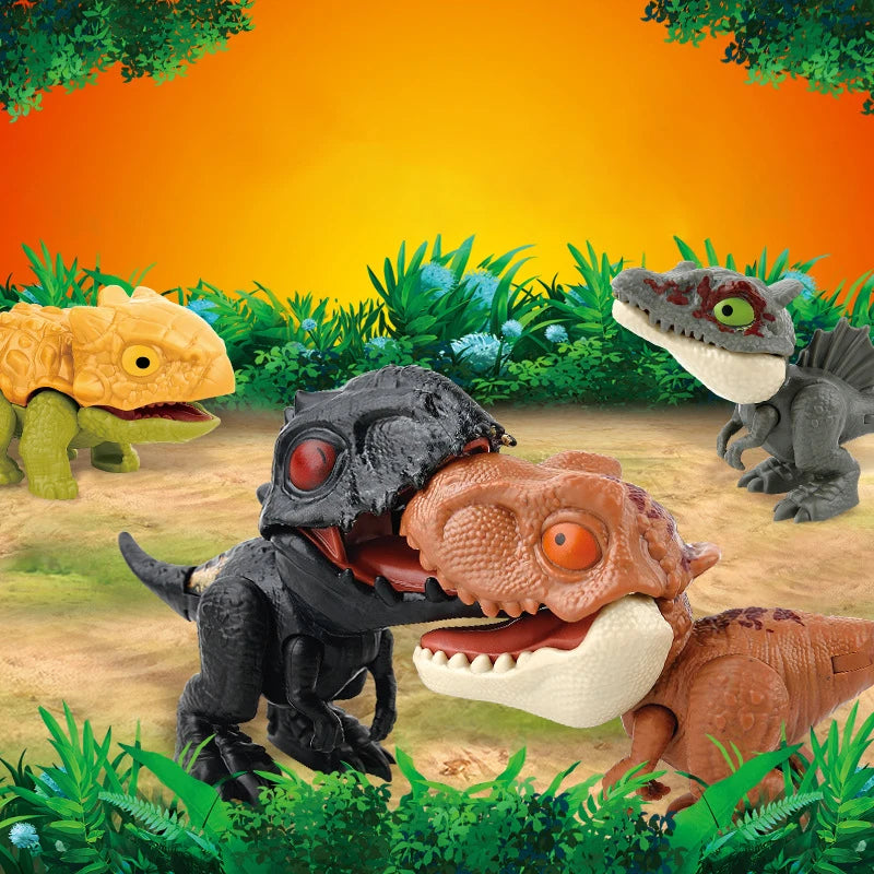 Mini Finger Dinosaur Toys for Kids - Interactive Creative Tricky Tyrannosaurus Model Funny Animal Play Gifts
