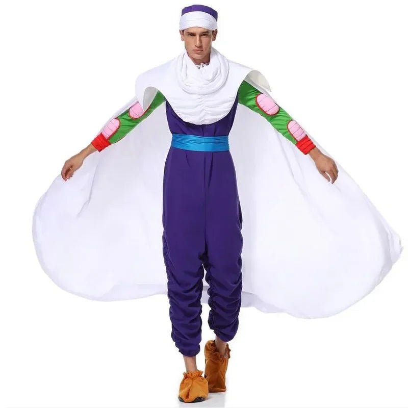 Green Anime-Inspired Character Cosplay Costume for Men