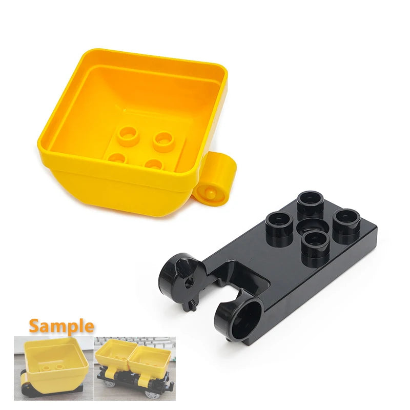 Big Building Blocks Construction Traffic Machinery Creativity Car Accessories Crane Excavator Bricks Toys For Children Baby Gift