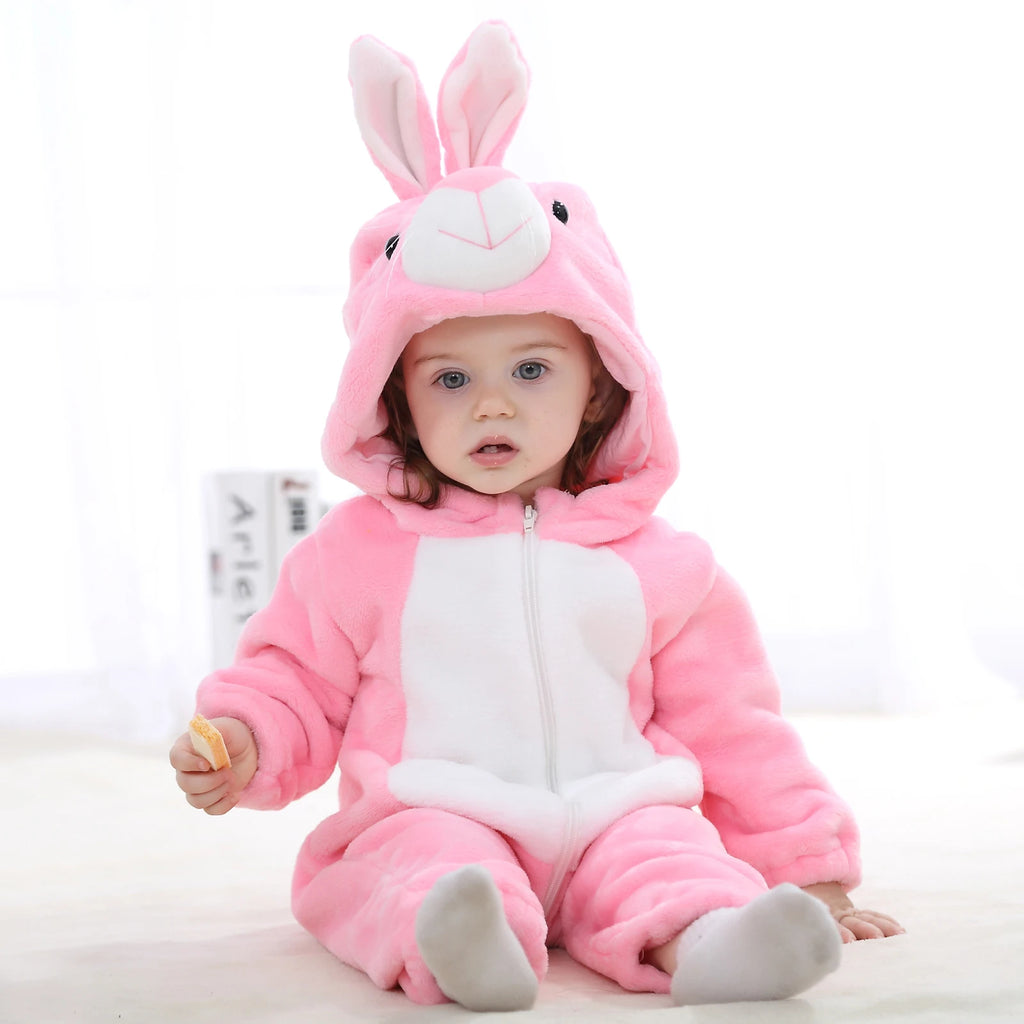 Baby Dinosaur Hooded Romper Costume for Halloween & Winter