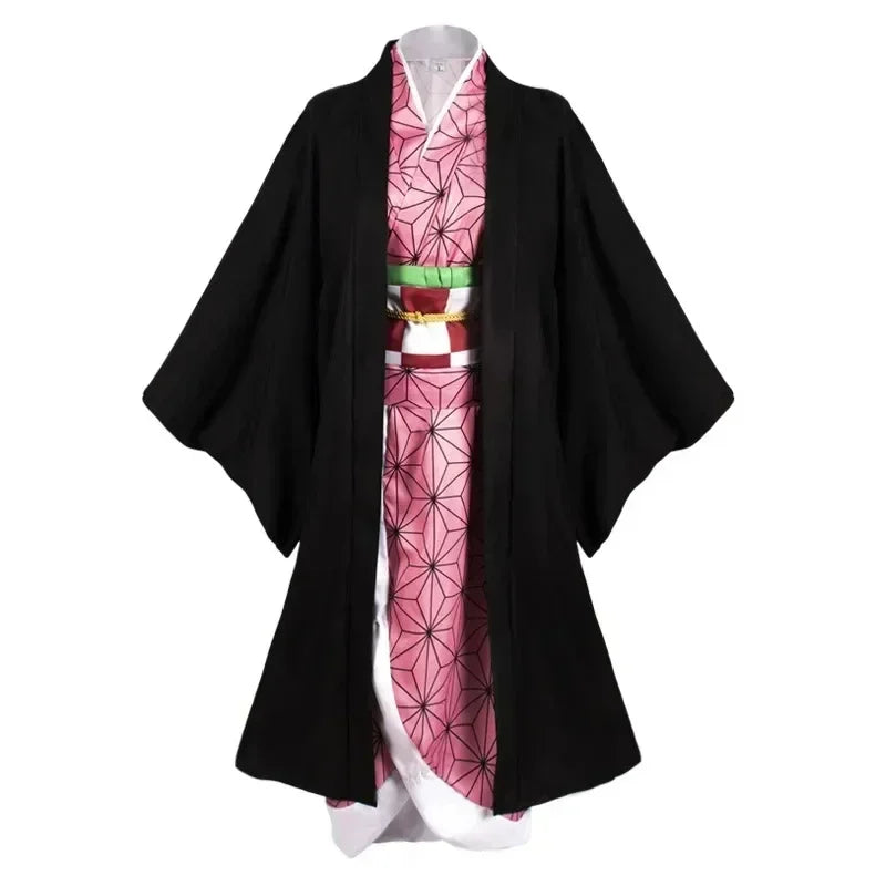 Women's Pink Kimono Cosplay Costume with Wig