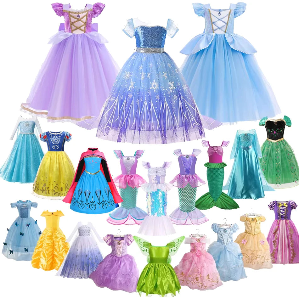 Girls Princess Dress Halloween Costume for Kids