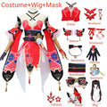 Anime-Inspired Women’s Cosplay Costume Set with Wig & Mask