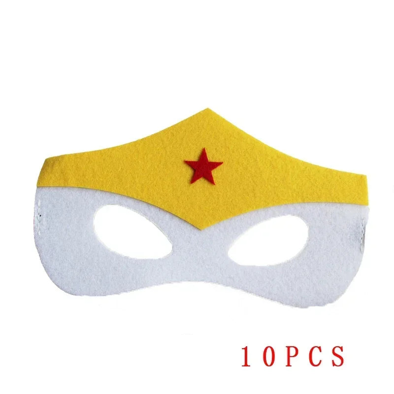Felt Superhero Masks for Halloween, Carnival and Birthday Parties