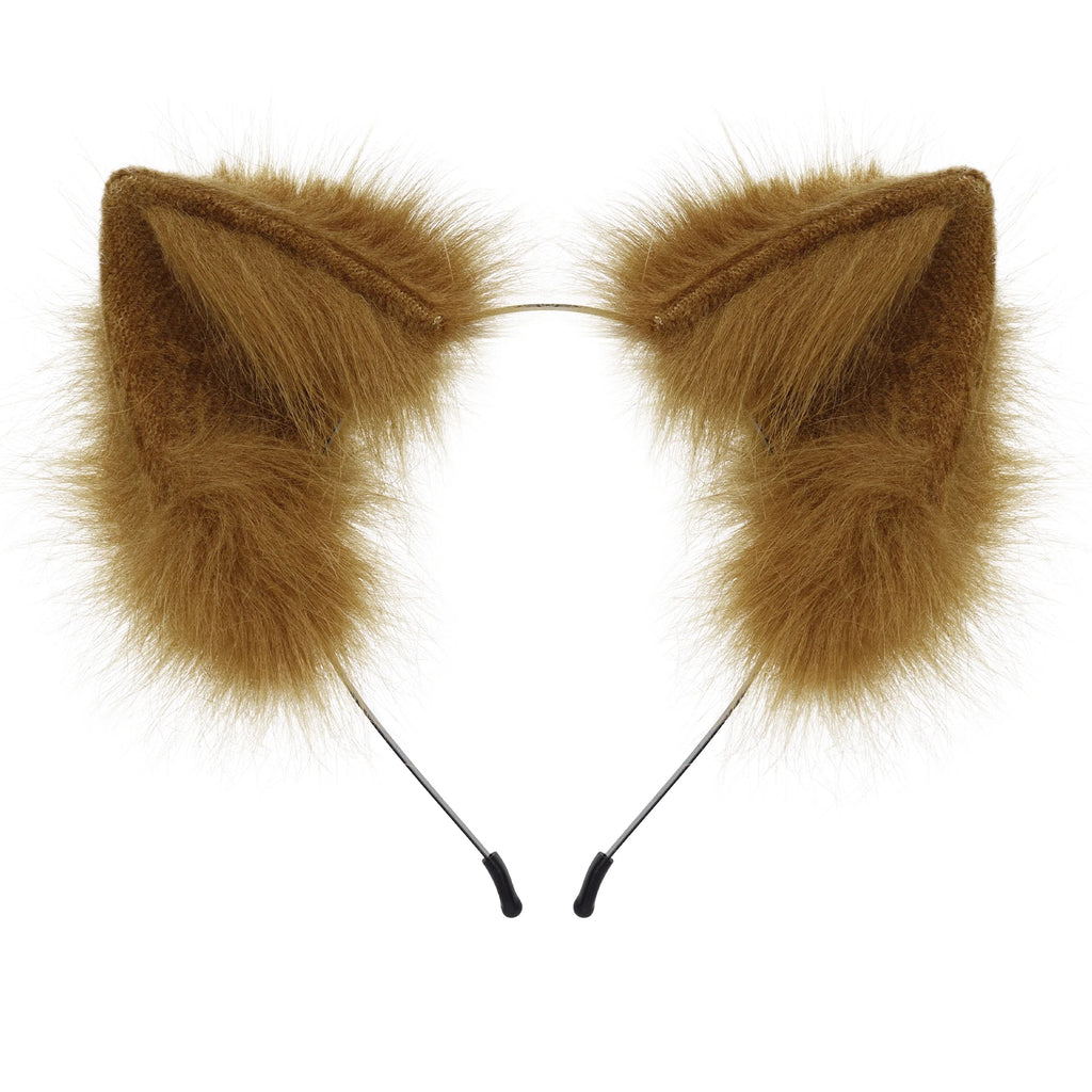 Faux Fur Cat and Fox Ear Headband for Cosplay Costumes