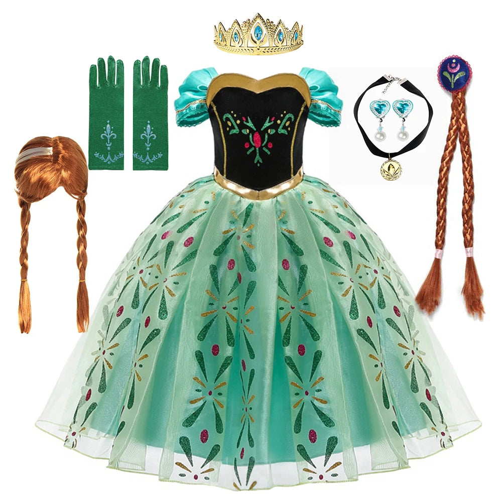 Kids Princess Costume Dress for Birthday Carnival and Parties