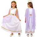 Girls Ancient Greek Goddess Toga Costume for Halloween