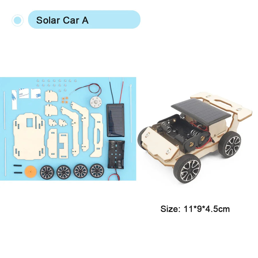 DIY Science Kit Educational STEM Kits Car Dinosaur Model Technologia Experimental Tool Wood Puzzle Games School Supply