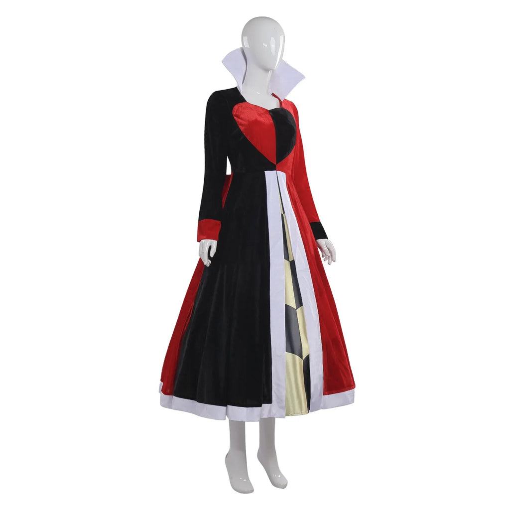 Queen of Hearts Inspired Costume Dress for Halloween Plus Size