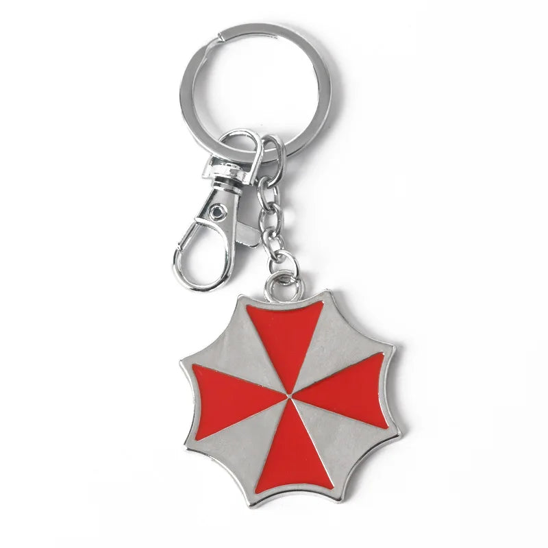 Raccoon Umbrella Pendant Keychain Metal Costume Accessory