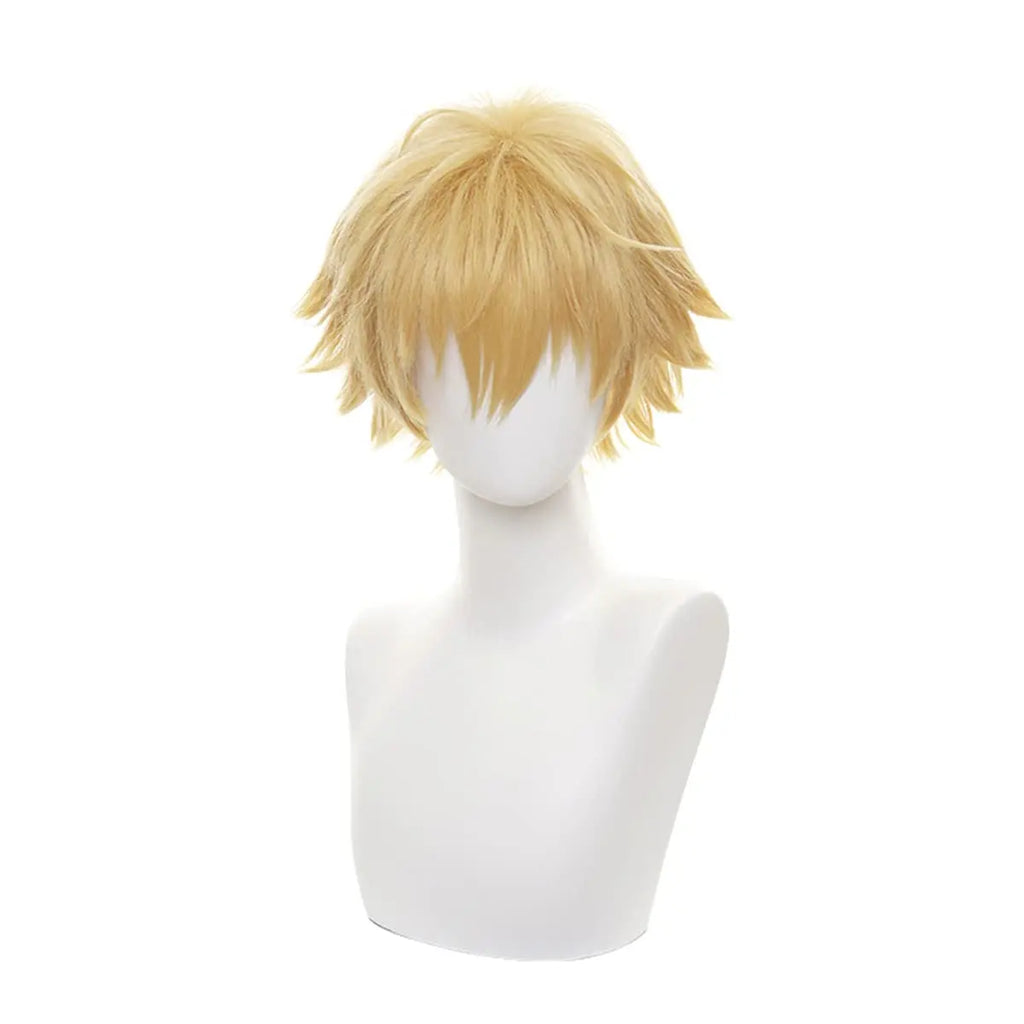 Long Orange Brown Cosplay Wig with Bangs for Adults