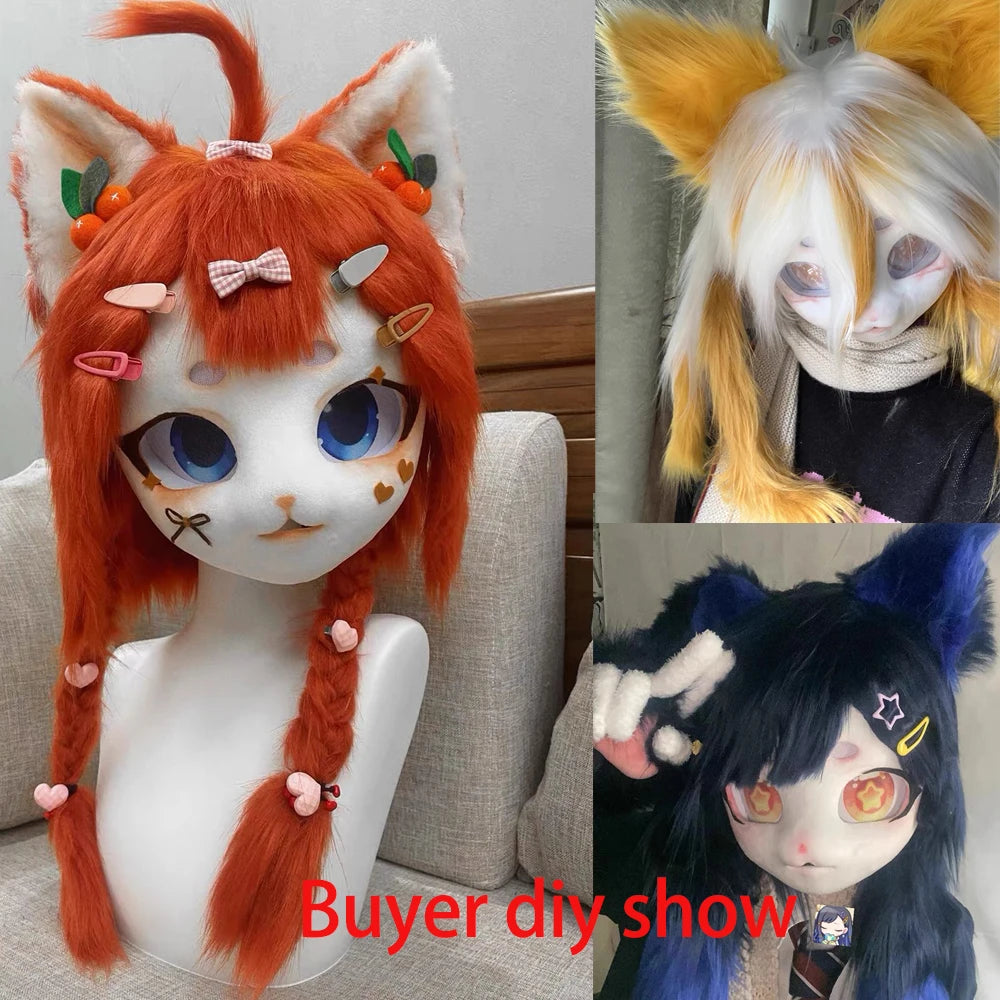 Animal Skull Beast Mask DIY Fursuit Costume Head Base