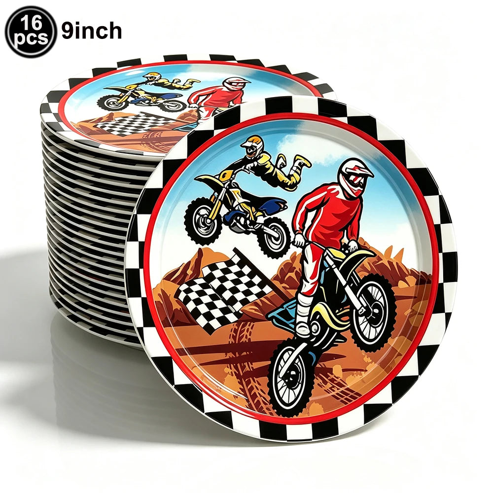 Motorcycle 2 3rd Birthday Party Decorations Motor Helmet Balloon Set Cake Toppers Banner Man Boys Motocross Sport Party Supplies