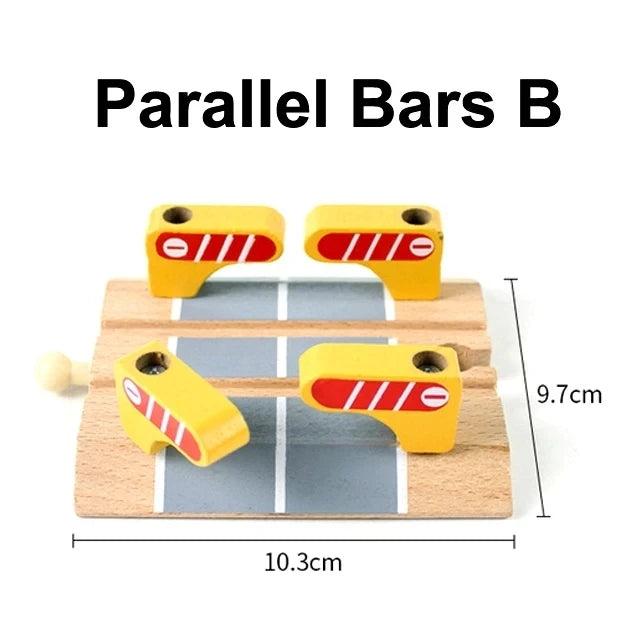 All Kinds of Wooden Train Tracks Accessories Beech Wood Railway Tracks Wooden Bridge Tunnel Fit for Wood Tracks Toys