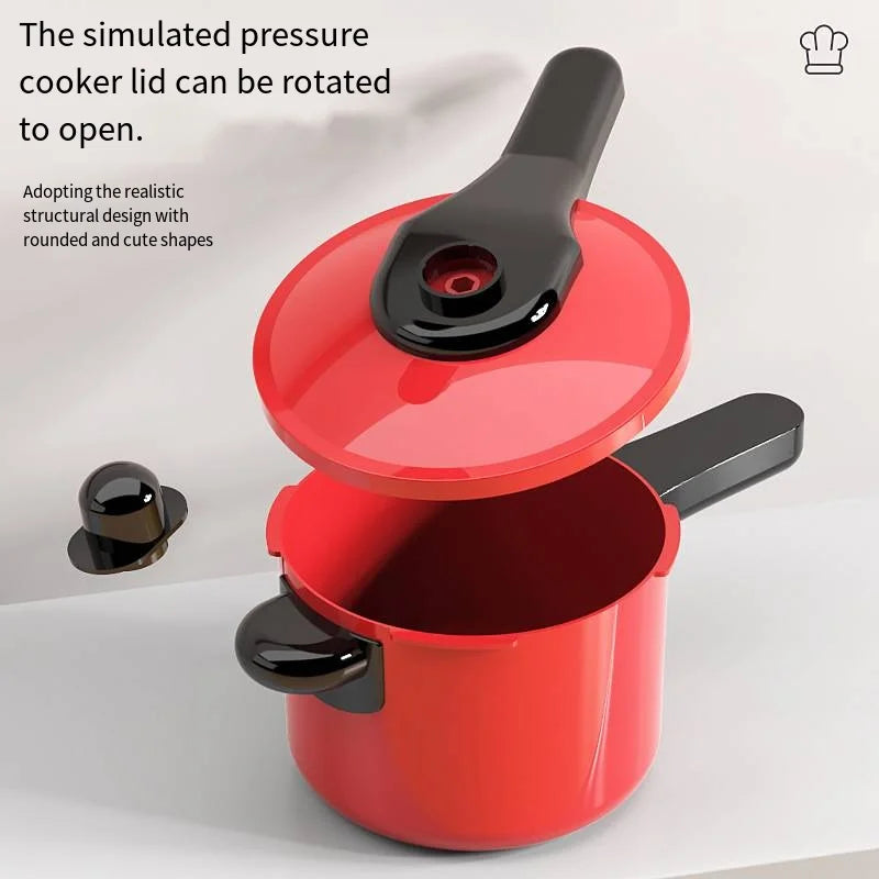 Children's Educational Play Kitchen Set – Pretend Play Cookware with Simulated Induction Cooker, Cooking & Cutting Toys for Boys