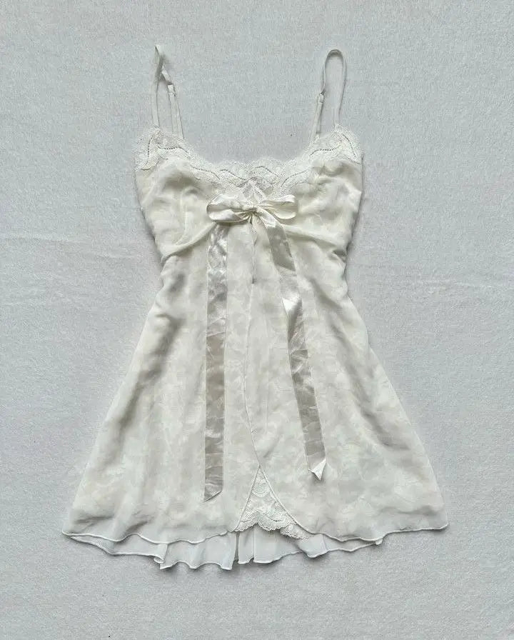 Women’s Lace Bow Dress Y2K Retro Punk Streetwear