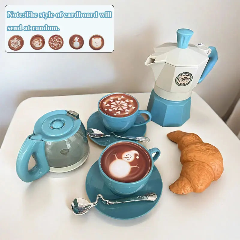 4/11PCS Retend Play Simulation Coffee Set Tableware Play House/Outdoor Kitchen DIY Afternoon Tea Game Toy For Children Kids Gift