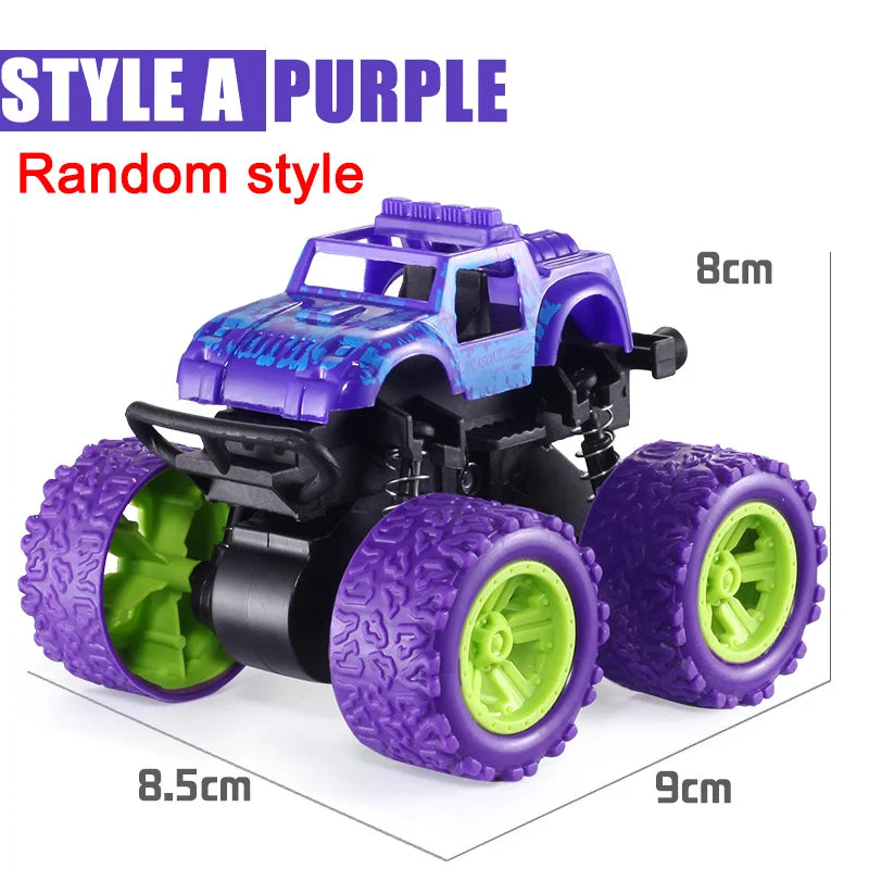 Pull Back Toy Car  Inertial Rotation Car Four-wheel Drive Off-road Vehicle SUV Racing Power Car Children's Toy CarGift