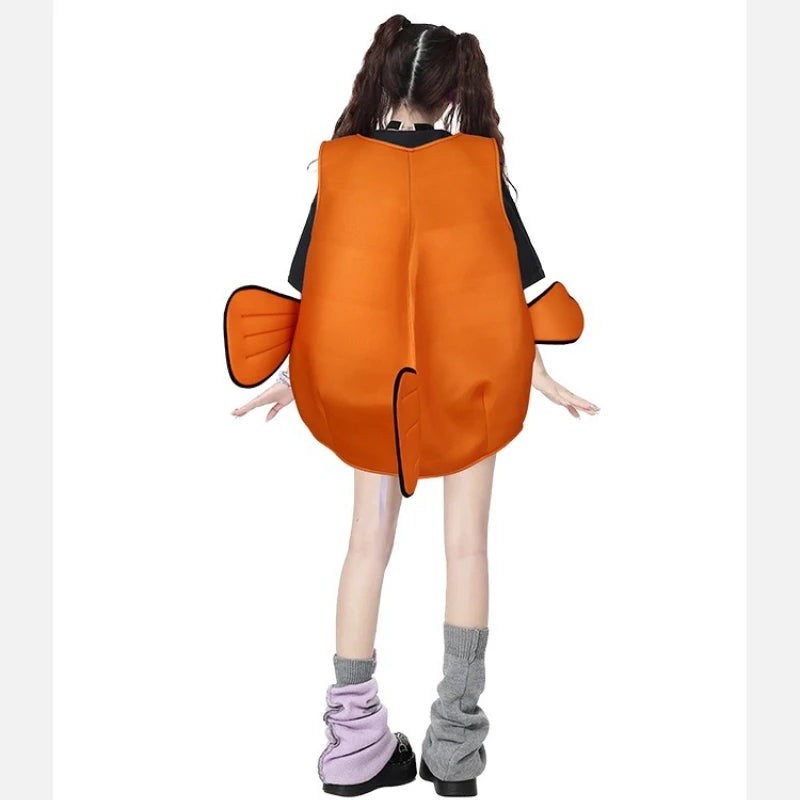 Clownfish Costume Adult Funny Ocean-Themed Cosplay Outfit