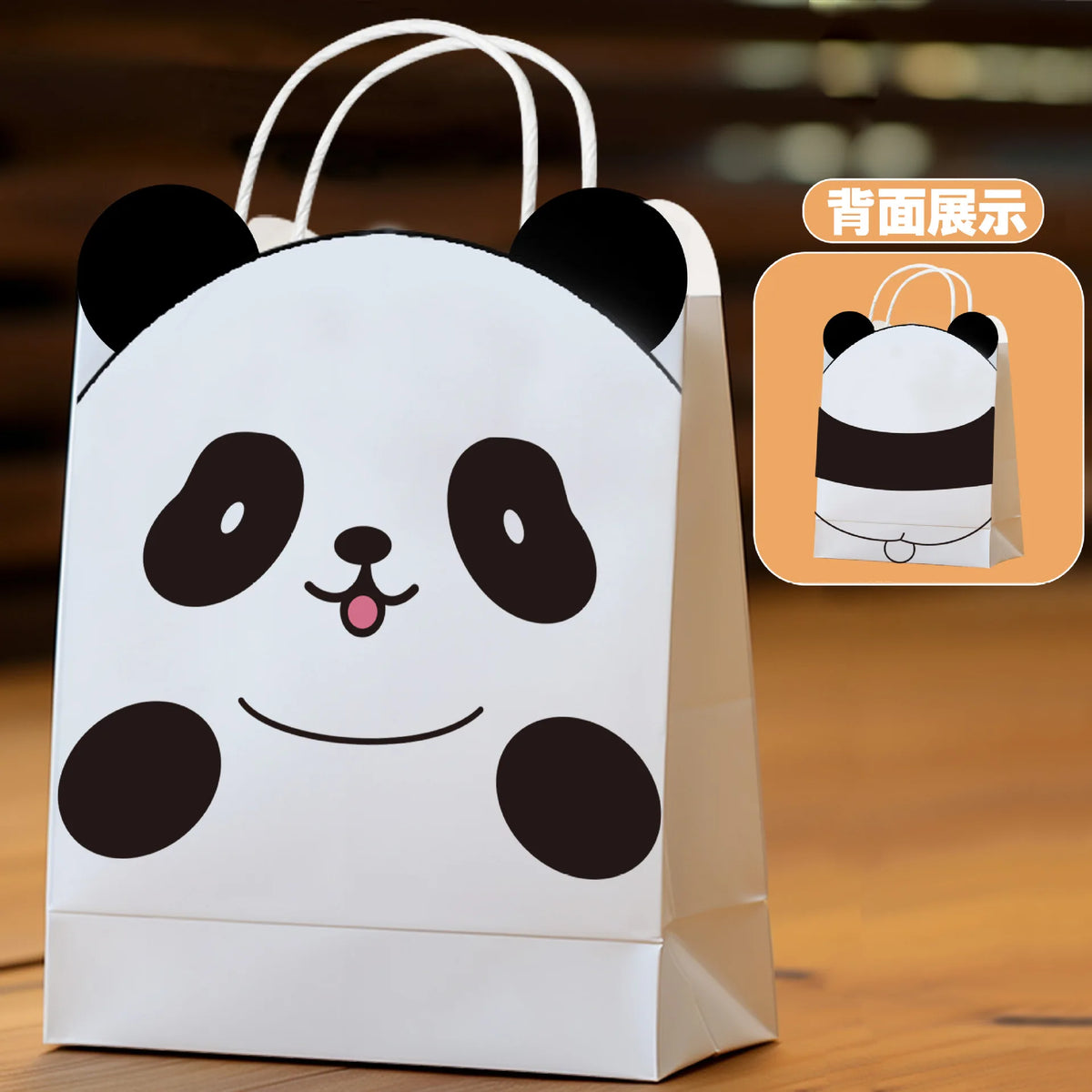 5/30/50pcs Cat Party Gift Bag Cute Kitten Candy Gift with Handle Paper Bag Baby Shower Kids Birthday Kitten Party Decor Supplies