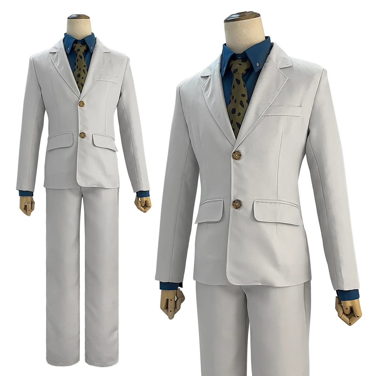 Anime-Inspired Vest Pants Cosplay Costume with Wig