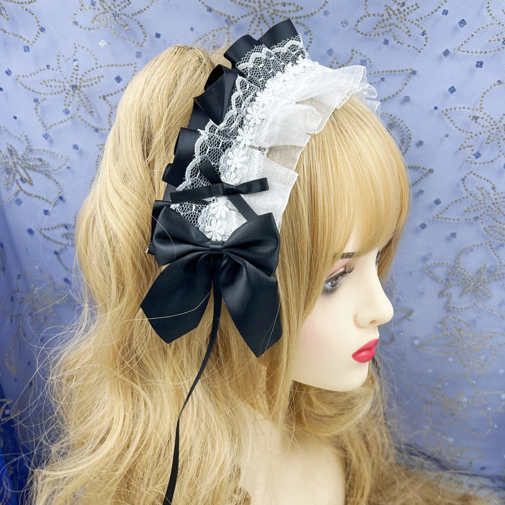 Sweet Lace Flower Maid Cosplay Headband Hair Accessory