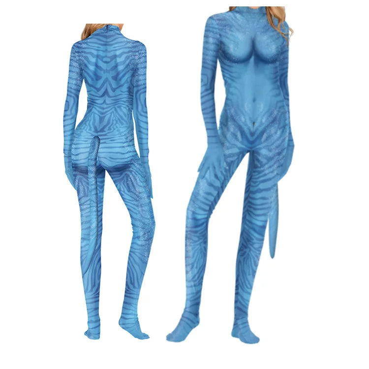 3D Printed Full Body Zentai Costume Elastic Catsuit