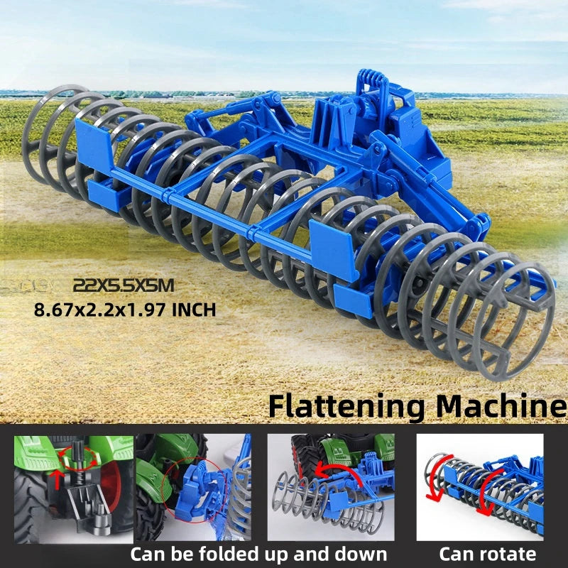 Large Scale Tractor Toys DIY Farmer Car Playset Toy Transport Trailer Engineering Birthday Gifts