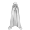 Black Hooded Halloween Cloak Long Witch Cape